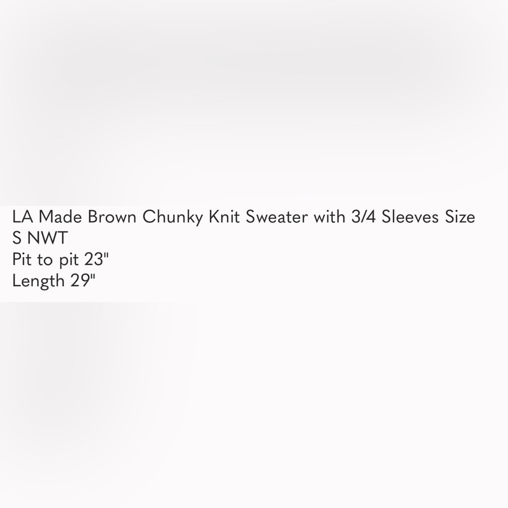 Lamade brown chunky sweater - Picture 7 of 7